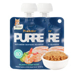 Load image into Gallery viewer, DENTALIGHT - Prebiotics Purre Lickable Wet Cat Treat, High in Probiotics, Calcium, Omega-3 and Fish Oil, No Additives, 55gX2
