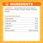 Load image into Gallery viewer, DENTALIGHT - Seafood Licious Premium Jerky Dog Training Treats, Fillet of Salmon, Omega-3, Quality Protein, Low in Fat, 70g