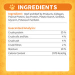 Load image into Gallery viewer, DENTALIGHT - Beefy Licious Premium Jerky Dog Training Treats, Fillet of Wagyu Beef, Real Meat, High Protein, Calcium Rich, 70g