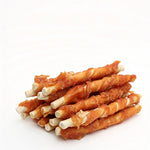 Load image into Gallery viewer, Faywell - Chicken Jerky Dog Trainiing Treats, Chicken Wrapped Hide, RawHide Layer, Real Meat, Lasting Chew, 4.23OZ(120g)