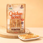 Load image into Gallery viewer, DENTALIGHT - Chicken Licious Premium Jerky Dog Trainiing Treats, Chicken Wrapped Hide, Rawhide Layer, Real Meat, Lasting Chew, 70g