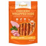 Load image into Gallery viewer, Faywell - Chicken Jerky Dog Trainiing Treats, Chicken Wrapped Hide, RawHide Layer, Real Meat, Lasting Chew, 4.23OZ(120g)