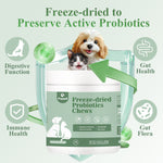 Load image into Gallery viewer, FAYWELL - Freeze-dried Probiotics Chews Supplement for Dogs & Cats, 5-in-1 Probiotic Blend for Digestive and Gut Health, 120ct/300g