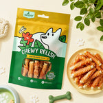 Load image into Gallery viewer, LB-03 Likable Chicken Wrapped Cowhide Twist, Long-Lasting Dog Chews for Dental Care, Chicken & Rawhide Treats, 90g