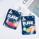 Load image into Gallery viewer, DENTALIGHT - Prebiotics Purre Lickable Wet Cat Treat, High in Probiotics, Calcium, Omega-3 and Fish Oil, No Additives, 55gX2