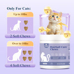 Load image into Gallery viewer, FAYWELL - Hairball Care Chews Supplement for Cats, Psyllium Seed and Vitamins Support Hairball Issues and Digestive Health, 120ct/300g
