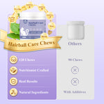 Load image into Gallery viewer, FAYWELL - Hairball Care Chews Supplement for Cats, Psyllium Seed and Vitamins Support Hairball Issues and Digestive Health, 120ct/300g