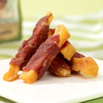 Load image into Gallery viewer, DENTALIGHT- Duckkk Licious Premium Jerky Dog Training Treats, Duck Wrapped Steet Potato, Real Meat, Grain Free, 70g