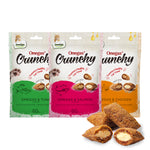 Load image into Gallery viewer, DENTALIGHT - Omegas Crunchy Cat Chew Treat, Rich in Fish Oil and Egg Powder, Vitamins & Minerals Enriched, 60g