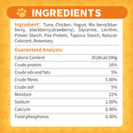 Load image into Gallery viewer, DENTALIGHT - Yumm Stix Yogurts Dog Treats, Real Tuna and Fruit, Rich in Probiotics, No Sugar & Artificial Flavors, 70g