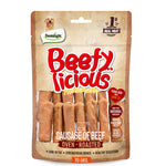 Load image into Gallery viewer, DENTALIGHT - Beefy Licious Premium Jerky Dog Training Treats, Sausage of Beef, Collagen and High Protein, Grain Free, 70g