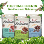 Load image into Gallery viewer, DENTALIGHT - Catnip Delicious, Soft Cat Chew Treat, Real Meat and Seafood, Fish Oil and Taurine Added, Prebiotics Enriched, 50g