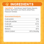 Load image into Gallery viewer, Dentalight - Jerky Dog Training Treats, Chicken/Duck/Beef, RawHide Layer, Real Meat, Dietary Fiber, Immune Support,  7.41 oz(210g), Pack of 3 (3 Flavors) DL-25-27