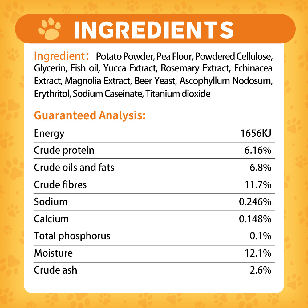GNAWLERS - Dent Defense Dog Dental Treats with Echinacea, Fresh Breath 24H, 7Pcs/Pack