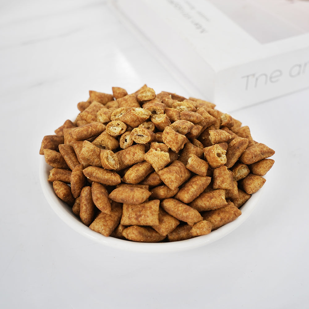 DENTALIGHT - Omegas Crunchy Cat Chew Treat, Rich in Fish Oil and Egg Powder, Vitamins & Minerals Enriched, 60g