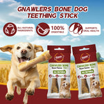 Load image into Gallery viewer, GNAWLERS - Gnawlers Bone, Dog Treat Teething Stick, High Protein, 100% Digestible, Long Lasting 4.5&quot;, 2pcs/pack
