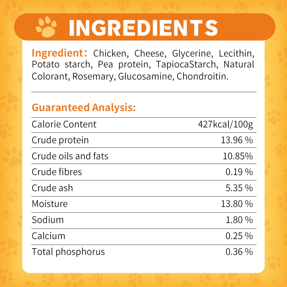 DENTALIGHT - Yumm Stick Dog Treats, Real Meat, Protein, DHA & Vit E, Omega 3-6, Glucosamine & Chondroitin, 50g