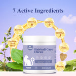 Load image into Gallery viewer, FAYWELL - Hairball Care Chews Supplement for Cats, Psyllium Seed and Vitamins Support Hairball Issues and Digestive Health, 120ct/300g
