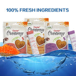 Load image into Gallery viewer, DENTALIGHT - Caviar Chicken Creamy, Handheld Lickable Wet Cat Treat, Prebiotics and Fish Oil Added, Grain Free, 5pcs, 50g
