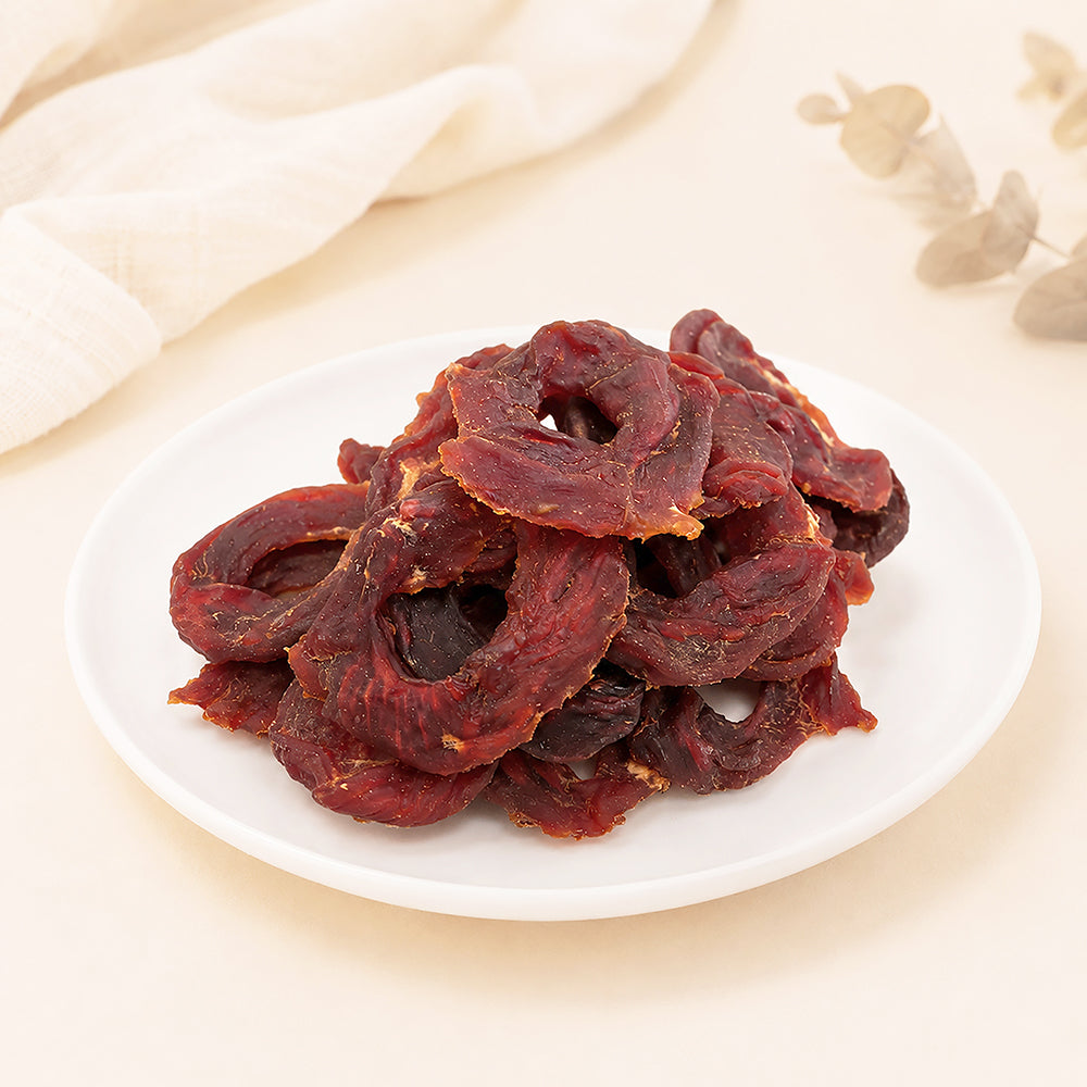 Faywell - Duck Jerky Dog Training Treats, Ring of Duck, Real Meat, Quality Protein, Calcium Rich, 4 oz