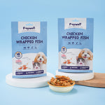 Load image into Gallery viewer, FAYWELL - Chicken Wrapped Fish Treats for Dogs &amp; Cats, Protein + Omega-3, Joint &amp; Coat Support, Easy Digest, 120g/30g
