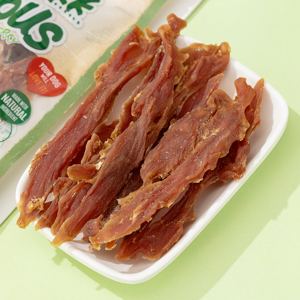 DENTALIGHT - Duckkk Licious Premium Jerky Dog Training Treats, Jerky of Duck, Calcium Rich, Low in Fat, High Protein, 70g