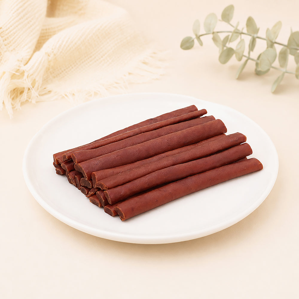 Faywell - Beefy Jerky Dog Training Treats, Beef Stick, Real Meat, High Protein, Calcium Rich, 4 oz