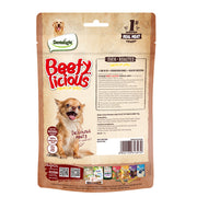 DENTALIGHT - Beefy Licious Premium Jerky Dog Training Treats, Fillet of Wagyu Beef, Real Meat, High Protein, Calcium Rich, 70g