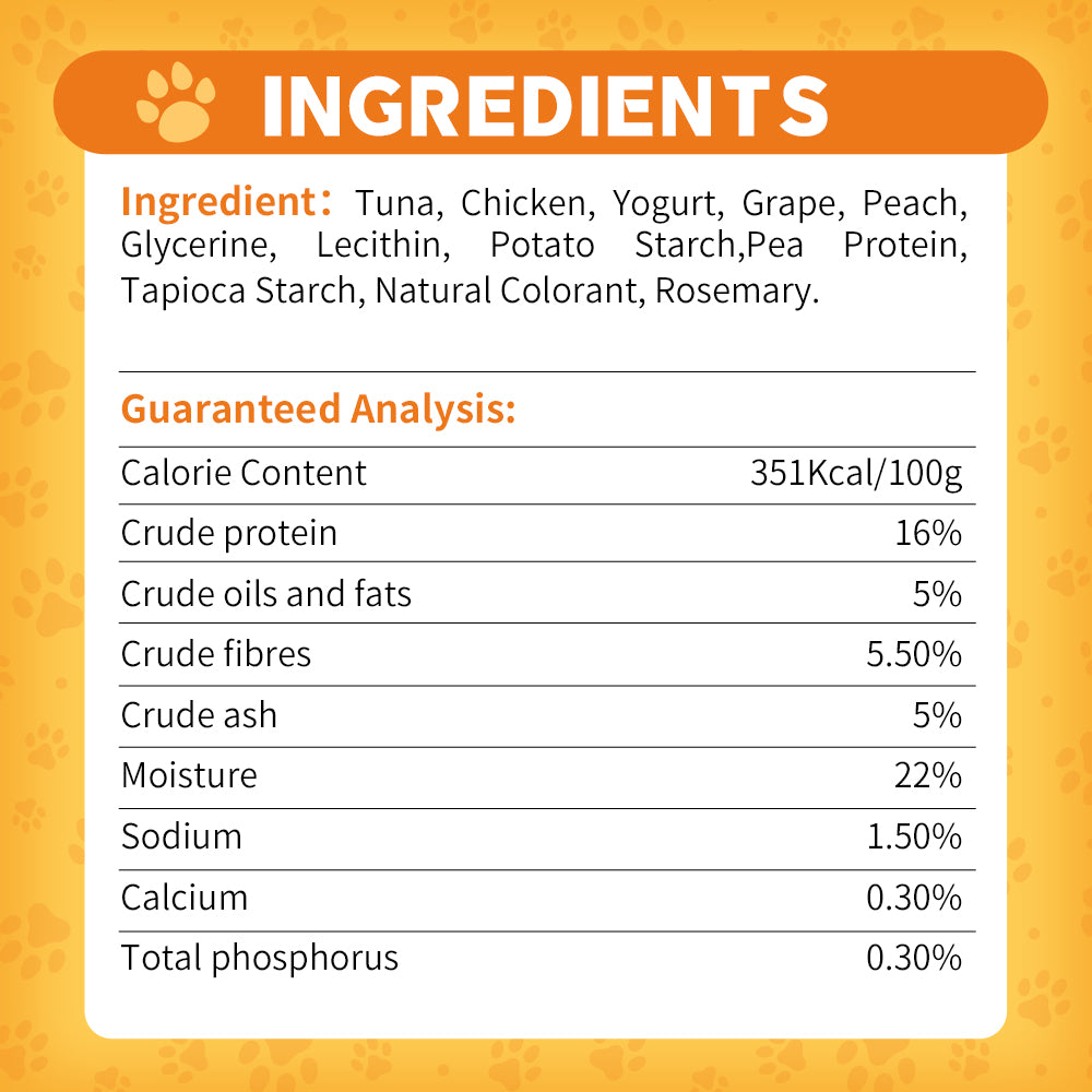 DENTALIGHT - Yumm Stix Yogurts Dog Treats,  Real Tuna and Fruit, Rich in Probiotics, No Sugar & Artificial Flavors, 70g