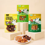 Load image into Gallery viewer, LB-01-03 Likable Dog Treats Variety Pack, Duck &amp; Chicken Chewy Treats, Dental Chews &amp; Reward Snacks for Dogs, 3 Packs, 7.5OZ