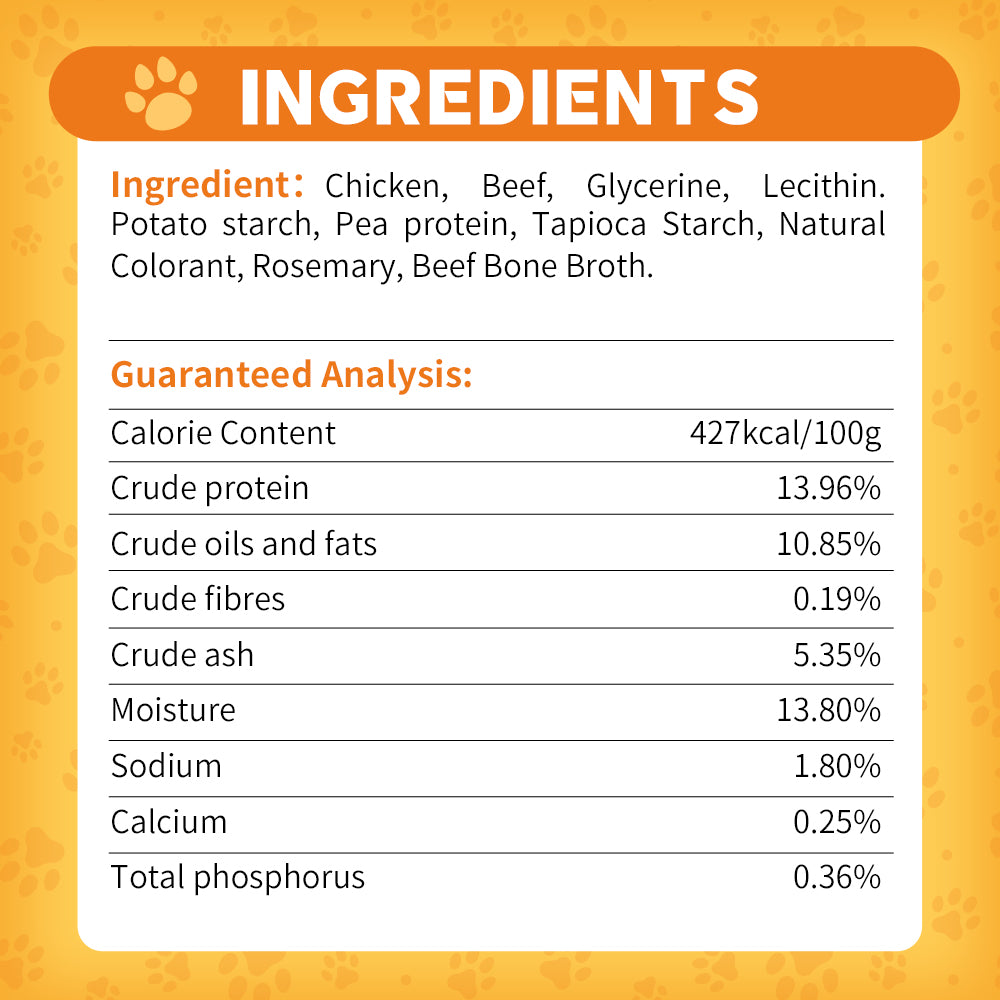 DENTALIGHT - Yumm Stick Dog Treats, Real Meat, Protein, DHA & Vit E, Omega 3-6, Glucosamine & Chondroitin, 50g