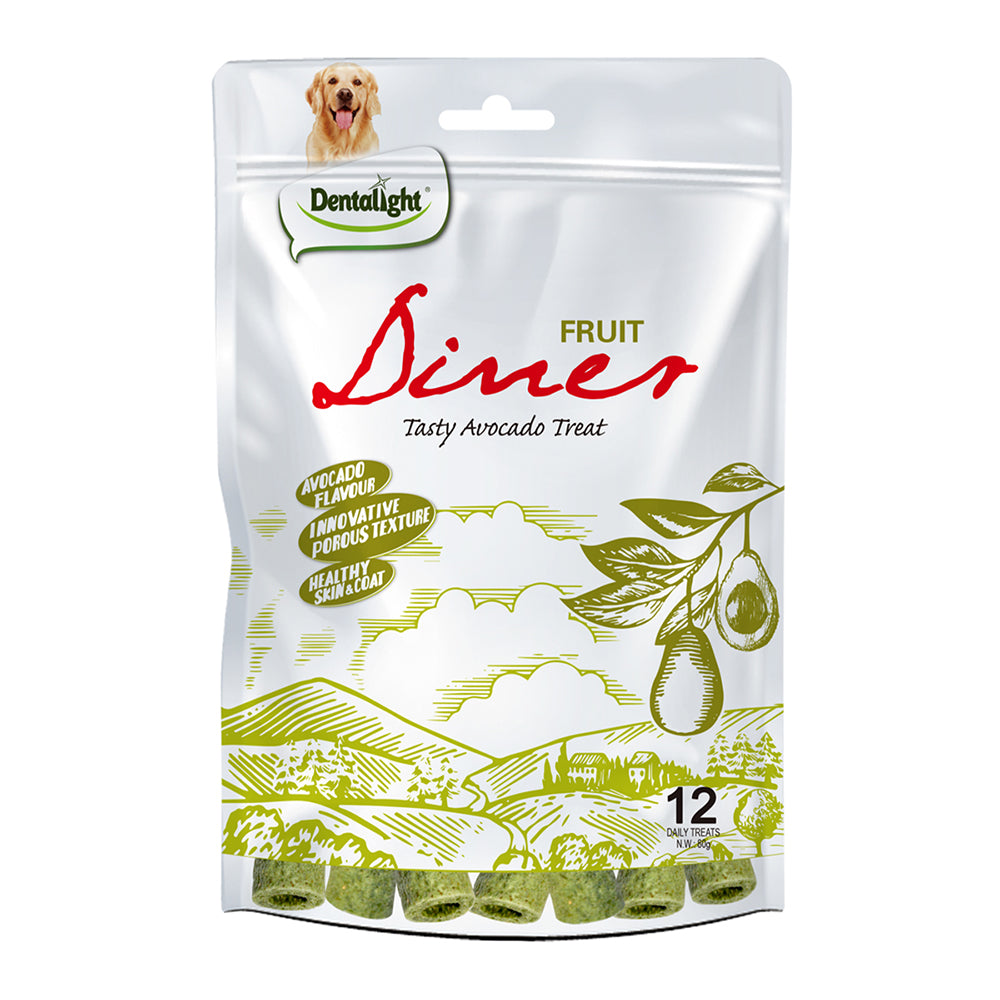 DENTALIGHT - Avocado Fruit Dog Treat, Puppy Teething Sticks, 100% Natural  Formula, Health Skin and Fur, 12pcs 80g