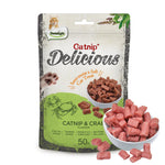Load image into Gallery viewer, DENTALIGHT - Catnip Delicious, Soft Cat Chew Treat, Real Meat and Seafood, Fish Oil and Taurine Added, Prebiotics Enriched, 50g
