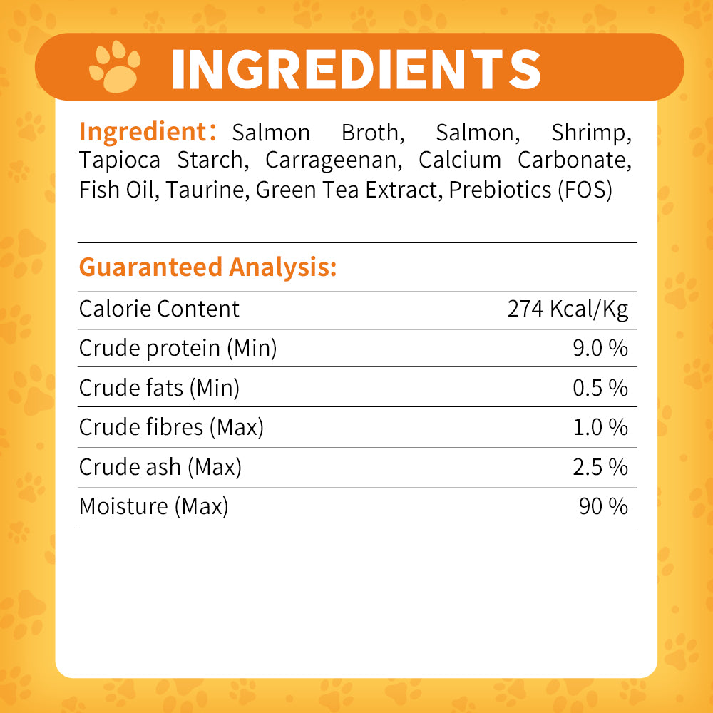 DENTALIGHT - Prebiotics Purre Lickable Wet Cat Treat, High in Probiotics, Calcium, Omega-3 and Fish Oil, No Additives, 55gX2