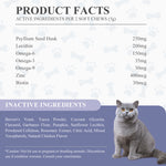 Load image into Gallery viewer, FAYWELL - Hairball Care Chews Supplement for Cats, Psyllium Seed and Vitamins Support Hairball Issues and Digestive Health, 120ct/300g
