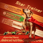 Load image into Gallery viewer, DENTALIGHT - Star Trainers, Dog Training Treats, Natural Chlorophyll Help Clean Teeth &amp; Freshen Breath, Assorted Flavor, 150g
