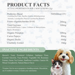 Load image into Gallery viewer, FAYWELL - Freeze-dried Probiotics Chews Supplement for Dogs &amp; Cats, 5-in-1 Probiotic Blend for Digestive and Gut Health, 120ct/300g
