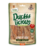 Load image into Gallery viewer, DENTALIGHT - Duckkk Licious Premium Jerky Dog Training Treats, Jerky of Duck, Calcium Rich, Low in Fat, High Protein, 70g

