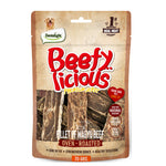 Load image into Gallery viewer, DENTALIGHT - Beefy Licious Premium Jerky Dog Training Treats, Fillet of Wagyu Beef, Real Meat, High Protein, Calcium Rich, 70g
