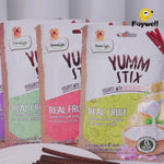 Load and play video in Gallery viewer, DENTALIGHT - Yumm Stix Yogurts Dog Treats,  Real Tuna and Fruit, Rich in Probiotics, No Sugar &amp; Artificial Flavors, 70g
